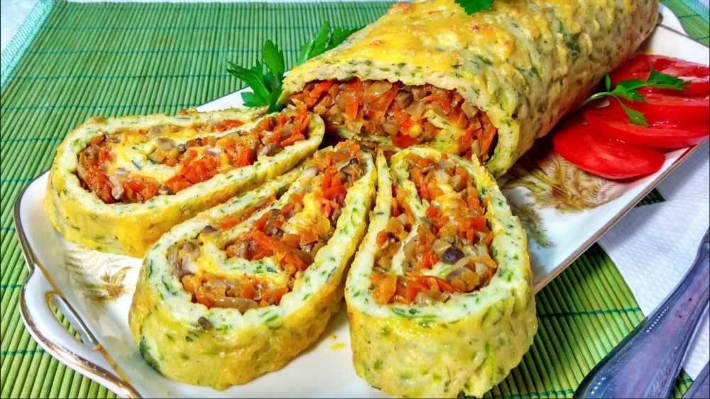 Полезные и вкусные: суперские рулетики из кабачков с куриным мясом